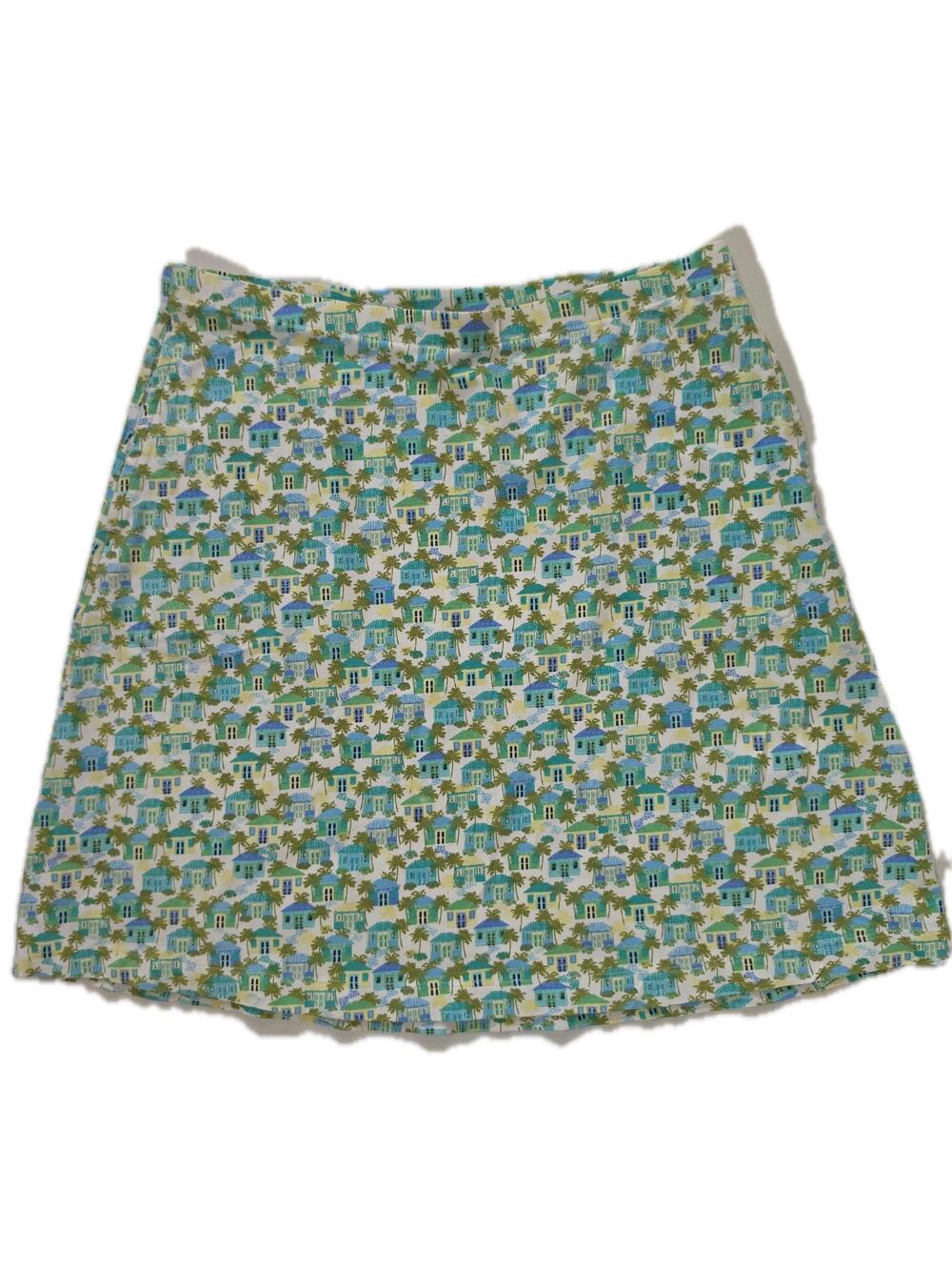 J. Jill Skirt Womens S Multicolor A-Line Knee Length Jersey Pull On Stretch